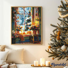 Afbeelding in Gallery-weergave laden, Diamond Painting - Romantische Winter 40x50cm reeds ingelijst