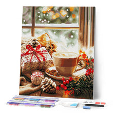 Afbeelding in Gallery-weergave laden, Diamond Painting - Feestelijke Koffietijd 40x50cm reeds ingelijst