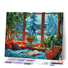 Afbeelding in Gallery-weergave laden, Diamond Painting - Knusse Winteravond 40x50cm reeds ingelijst
