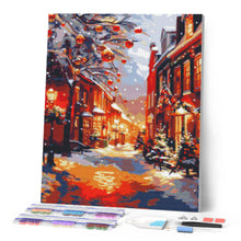 Afbeelding in Gallery-weergave laden, Diamond Painting - Kerst tijdens het Gouden Uur