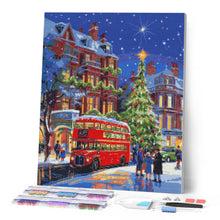 Afbeelding in Gallery-weergave laden, Diamond Painting - Kerststraat in Londen