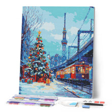 Afbeelding in Gallery-weergave laden, Diamond Painting - Kerst in Tokio