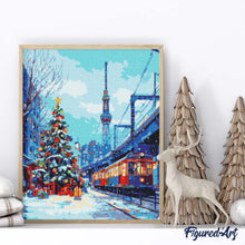 Afbeelding in Gallery-weergave laden, Diamond Painting - Kerst in Tokio