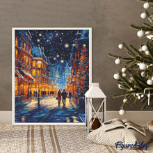 Afbeelding in Gallery-weergave laden, Diamond Painting - Sterrenrijke Kerstwandeling