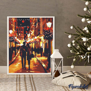 Diamond Painting - Romantische Kerstnacht