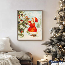 Afbeelding in Gallery-weergave laden, Diamond Painting - Schattig Kerstmeisje 2