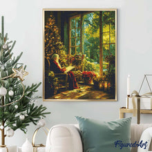 Afbeelding in Gallery-weergave laden, Diamond Painting - Rustig Moment van de Kerstman
