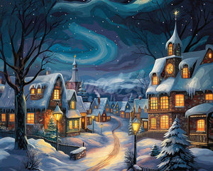 Diamond Painting - Sterrenkerstdorp