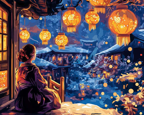 Diamond Painting - Lantaarnfestival Nacht