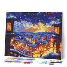 Afbeelding in Gallery-weergave laden, Diamond Painting - Verlichte Winternacht