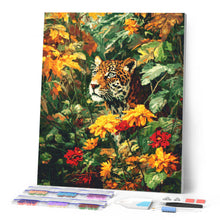 Afbeelding in Gallery-weergave laden, Diamond Painting - Luipaard in de herfst