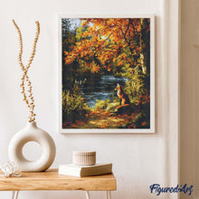 Afbeelding in Gallery-weergave laden, Diamond Painting - Rode vos bij de rivier