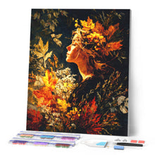 Afbeelding in Gallery-weergave laden, Diamond Painting - Dame met gouden loof