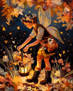 Diamond Painting - Schattige herfstfee