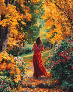 Diamond Painting - Dame in rood