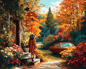 Diamond Painting - Herfstafscheid