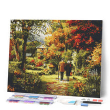 Afbeelding in Gallery-weergave laden, Diamond Painting - Eeuwige liefde in de herfst