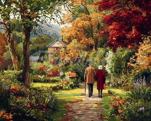 Diamond Painting - Eeuwige liefde in de herfst