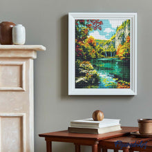 Afbeelding in Gallery-weergave laden, Diamond Painting - Smaragdmeer in de herfst