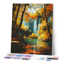 Afbeelding in Gallery-weergave laden, Diamond Painting - Herfstwaterval