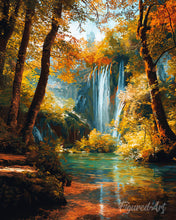 Afbeelding in Gallery-weergave laden, Diamond Painting - Herfstwaterval