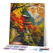 Afbeelding in Gallery-weergave laden, Diamond Painting - Japanse pagode in de herfst