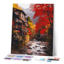 Afbeelding in Gallery-weergave laden, Diamond Painting - Herfstdorp in Nikkō Japan
