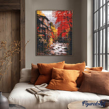 Afbeelding in Gallery-weergave laden, Diamond Painting - Herfstdorp in Nikkō Japan