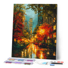 Afbeelding in Gallery-weergave laden, Diamond Painting - Stadslichten in de herfst