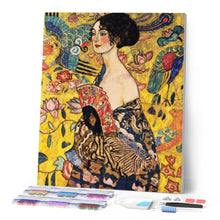 Afbeelding in Gallery-weergave laden, Diamond Painting - Dame met waaier - Klimt
