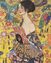 Afbeelding in Gallery-weergave laden, Diamond Painting - Dame met waaier - Klimt