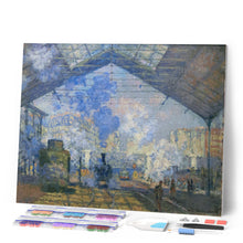 Afbeelding in Gallery-weergave laden, Diamond Painting - Het treinstation Saint-Lazare - Monet