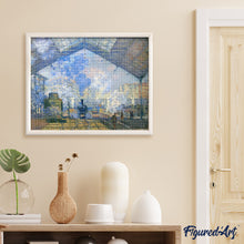 Afbeelding in Gallery-weergave laden, Diamond Painting - Het treinstation Saint-Lazare - Monet
