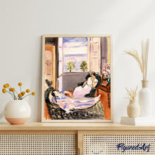 Afbeelding in Gallery-weergave laden, Diamond Painting - Interieur met twee figuren, open raam - Matisse