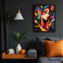 Afbeelding in Gallery-weergave laden, Diamond Painting - Gedurfd Abstract Kosmisch Meisje