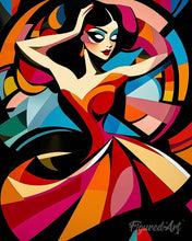 Afbeelding in Gallery-weergave laden, Diamond Painting - Gedurfd Abstract Danseres