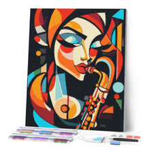 Afbeelding in Gallery-weergave laden, Diamond Painting - Gedurfd Abstract Sax Dame