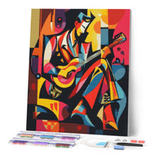 Afbeelding in Gallery-weergave laden, Diamond Painting - Gedurfd Abstract Gitarist