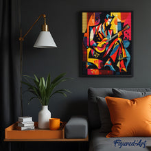 Afbeelding in Gallery-weergave laden, Diamond Painting - Gedurfd Abstract Gitarist