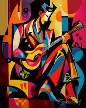 Afbeelding in Gallery-weergave laden, Diamond Painting - Gedurfd Abstract Gitarist