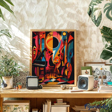 Afbeelding in Gallery-weergave laden, Diamond Painting - Gedurfd Abstract Jazzclub