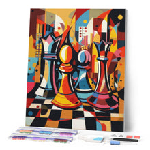 Afbeelding in Gallery-weergave laden, Diamond Painting - Gedurfd Abstract Schaakbord