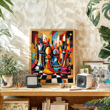Afbeelding in Gallery-weergave laden, Diamond Painting - Gedurfd Abstract Schaakbord