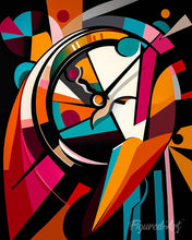 Afbeelding in Gallery-weergave laden, Diamond Painting - Gedurfd Abstract Tijdwiel