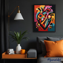 Afbeelding in Gallery-weergave laden, Diamond Painting - Gedurfd Abstract Hart