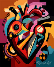 Afbeelding in Gallery-weergave laden, Diamond Painting - Gedurfd Abstract Hart