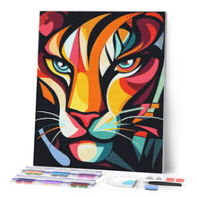 Afbeelding in Gallery-weergave laden, Diamond Painting - Gedurfd Abstract Tijger 1