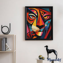 Afbeelding in Gallery-weergave laden, Diamond Painting - Gedurfd Abstract Tijger 3