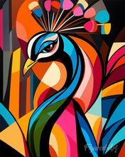 Afbeelding in Gallery-weergave laden, Diamond Painting - Gedurfd Abstract Pauw 1