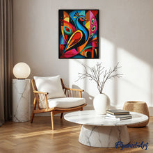 Afbeelding in Gallery-weergave laden, Diamond Painting - Gedurfd Abstract Pauw 2